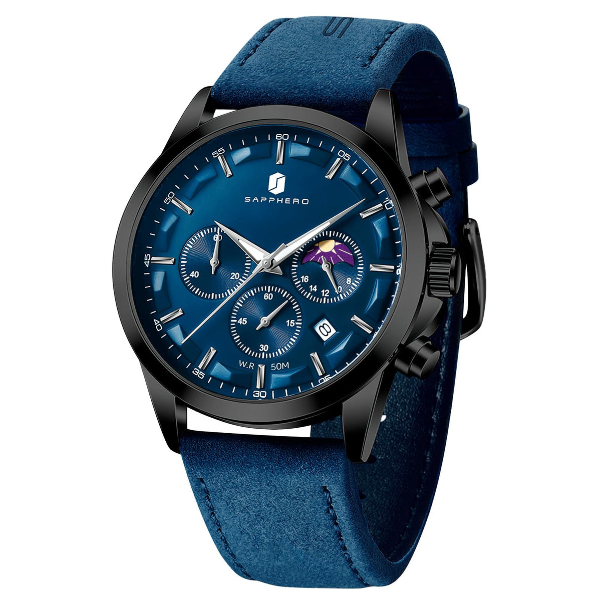BENYAR Mens Watches Analog Quartz Chronograph Waterproof Wrist Watches for Men Fashion Business Work Casual Sport Designer Dress Watch with Calendar Elegant Gifts for Men