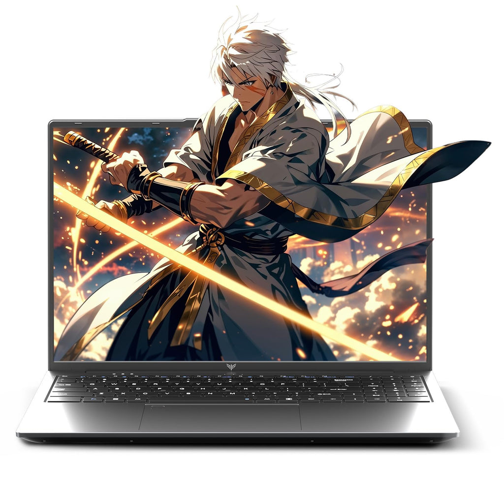 KAIGERR Gaming Laptop, Laptops with AMD Ryzen 4300U(Up to 3.7GHz), 16GB DDR4 512GB SSD Laptop Computer, 16.0inch Windοws 11 Laptop, 1920P FHD Display, WiFi 6, USB3.2, Type_C, Webcam Cover Slide