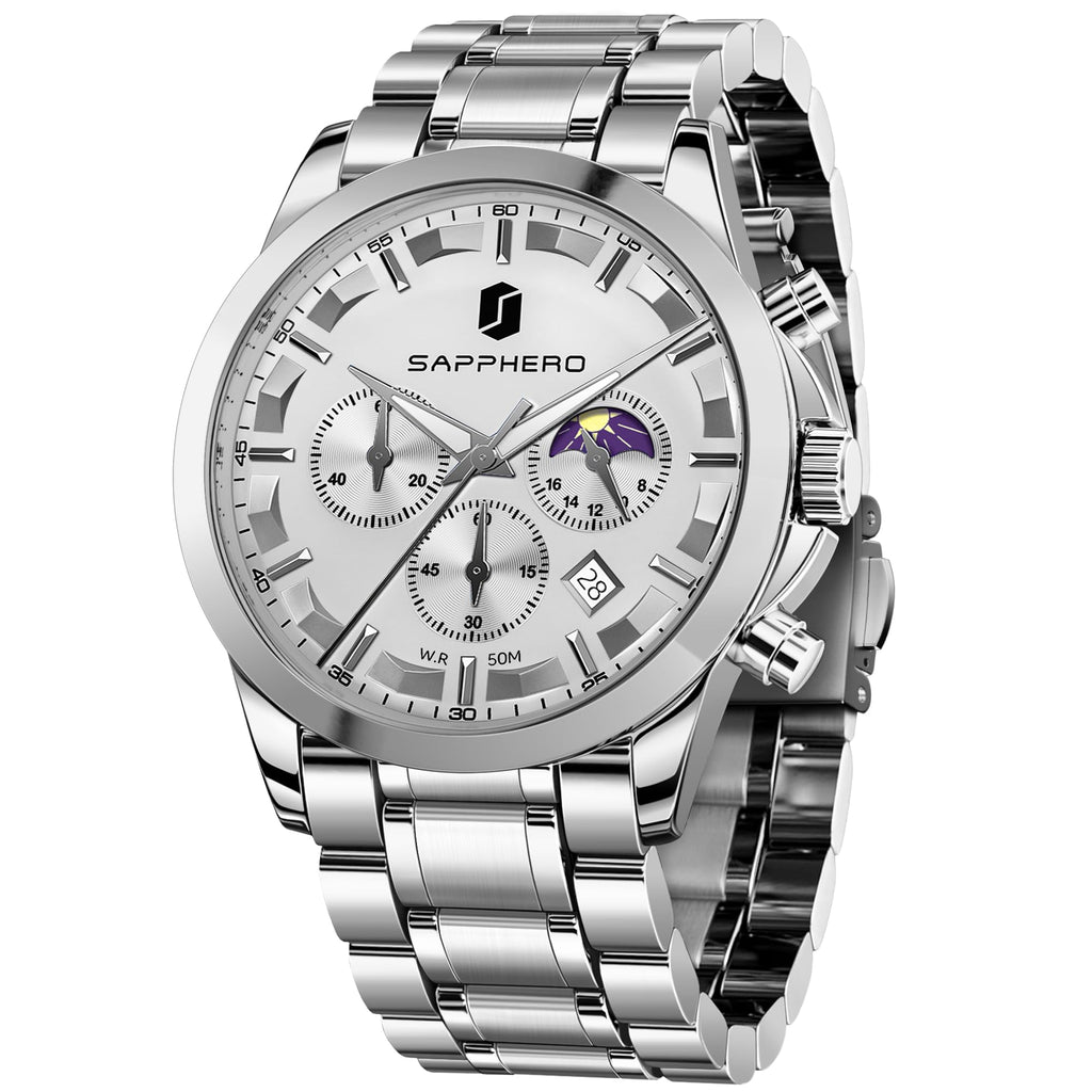 BENYAR Mens Watches Analog Quartz Chronograph Waterproof Wrist Watches for Men Fashion Business Work Casual Sport Designer Dress Watch with Calendar Elegant Gifts for Men