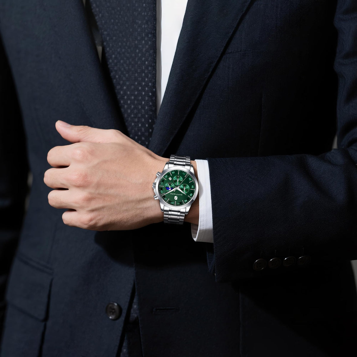 BENYAR Mens Watches Analog Quartz Chronograph Waterproof Wrist Watches for Men Fashion Business Work Casual Sport Designer Dress Watch with Calendar Elegant Gifts for Men