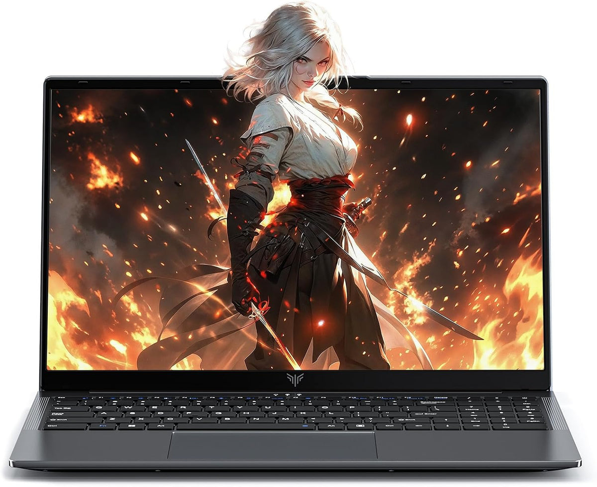 KAIGERR Gaming Laptop, Laptops with AMD Ryzen 4300U(Up to 3.7GHz), 16GB DDR4 512GB SSD Laptop Computer, 16.0inch Windοws 11 Laptop, 1920P FHD Display, WiFi 6, USB3.2, Type_C, Webcam Cover Slide