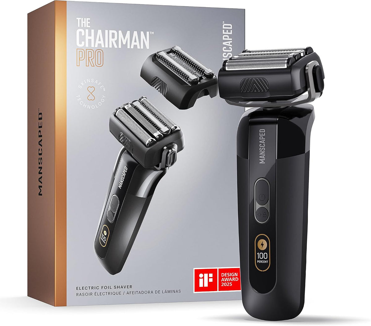 MANSCAPED® The Chairman™ PRO Men’s Electric Foil Face Shaver