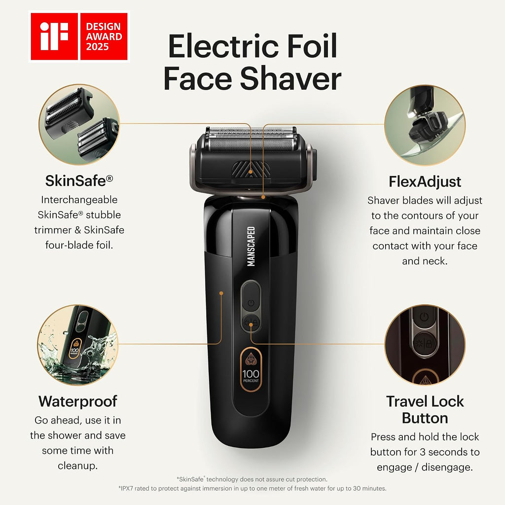 MANSCAPED® The Chairman™ PRO Men’s Electric Foil Face Shaver