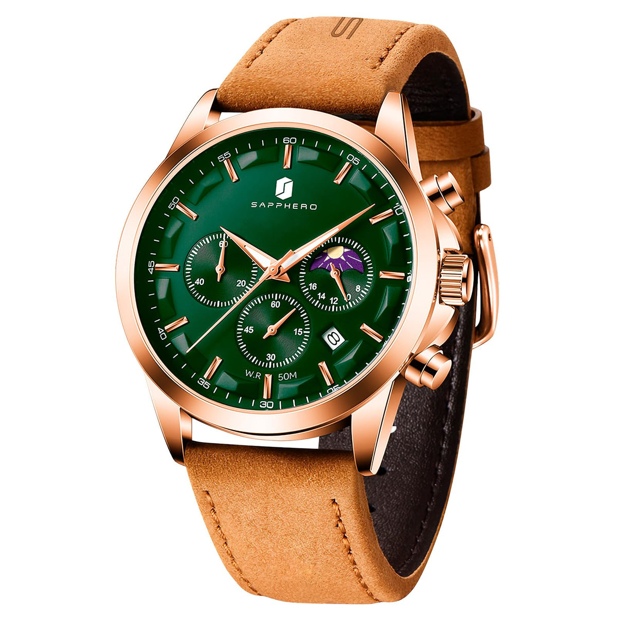 BENYAR Mens Watches Analog Quartz Chronograph Waterproof Wrist Watches for Men Fashion Business Work Casual Sport Designer Dress Watch with Calendar Elegant Gifts for Men
