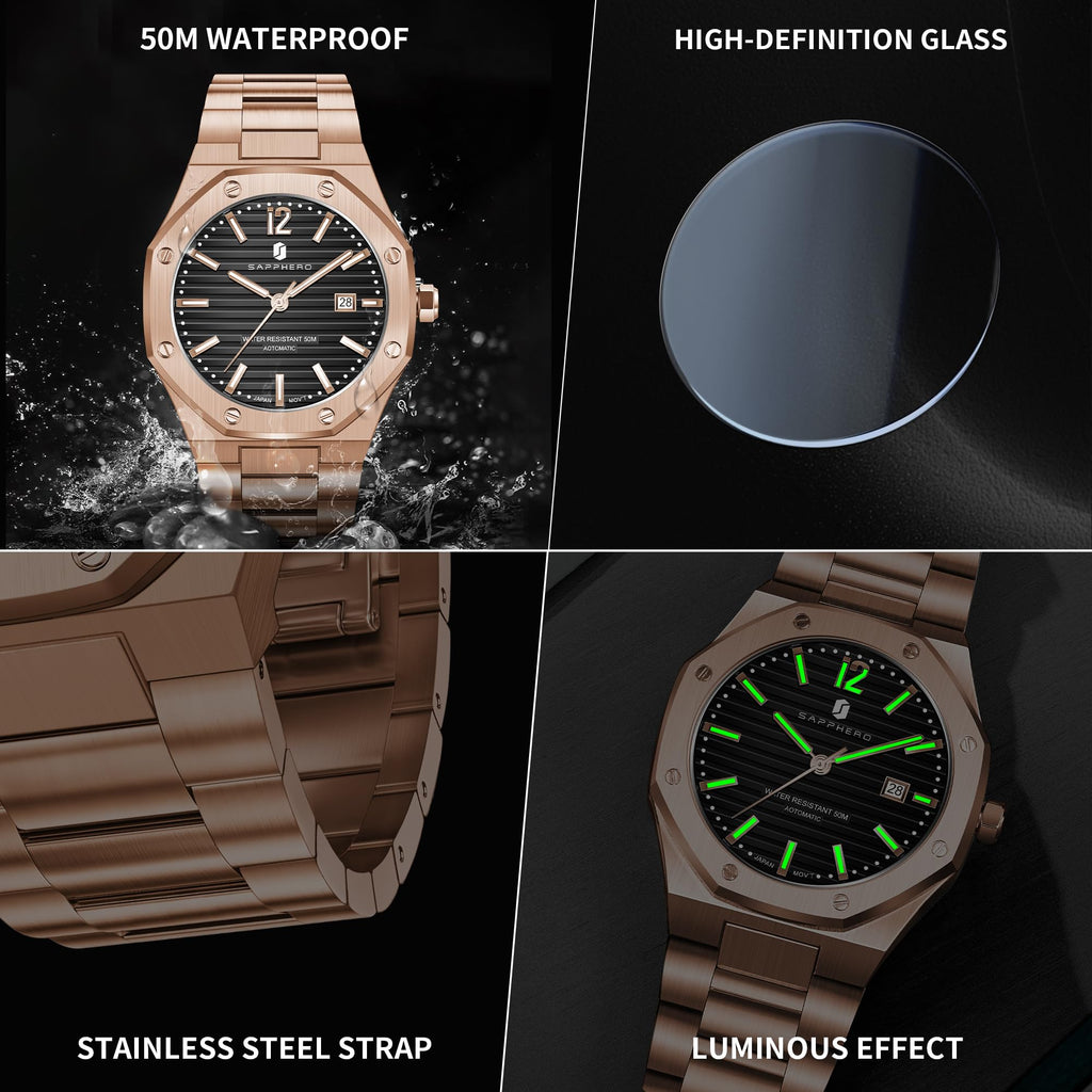 BENYAR Mens Watches Analog Quartz Chronograph Waterproof Wrist Watches for Men Fashion Business Work Casual Sport Designer Dress Watch with Calendar Elegant Gifts for Men