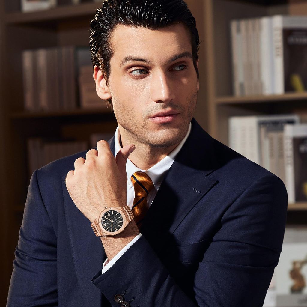 BENYAR Mens Watches Analog Quartz Chronograph Waterproof Wrist Watches for Men Fashion Business Work Casual Sport Designer Dress Watch with Calendar Elegant Gifts for Men