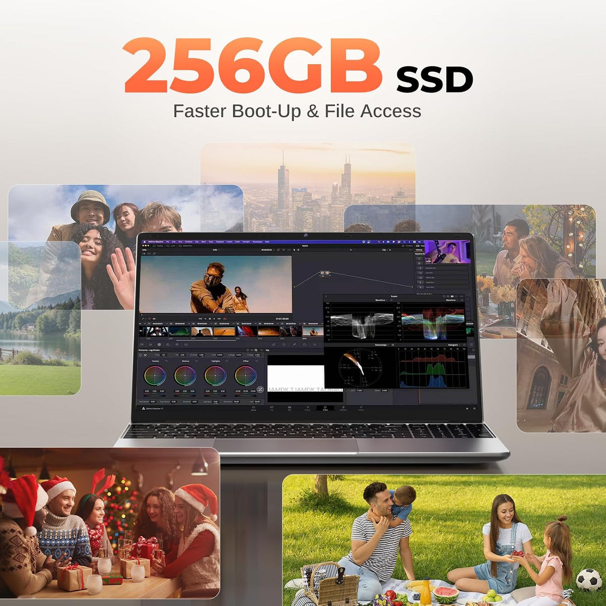 2026 Window 11 Pro Traditional Laptop Computer, 16GB RAM 256GB SSD for Business Student School College, 15.6" FHD IPS Display, Lightweight Portable, 4H Battery, 3.5 lbs